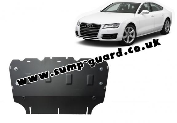 Steel sump guard for Audi A7