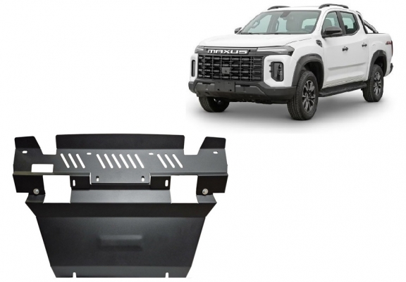 Steel sump guard for the protection of the engine and the radiator for Maxus T60 Max