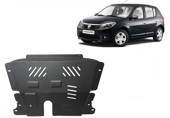 Steel sump guard for Dacia Sandero