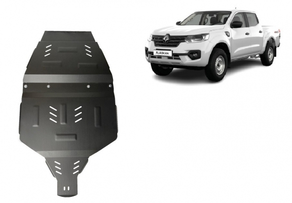 Steel gearbox guard for Renault Alaskan