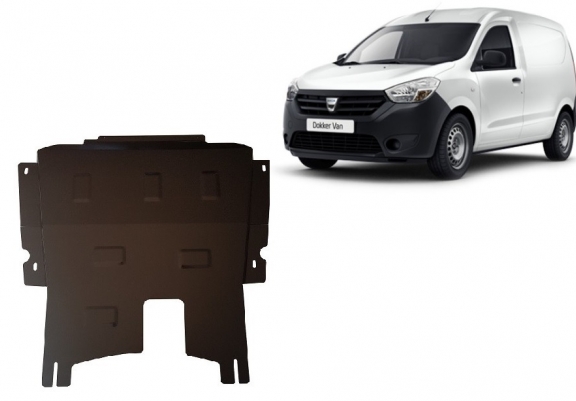 Steel sump guard for Dacia Dokker