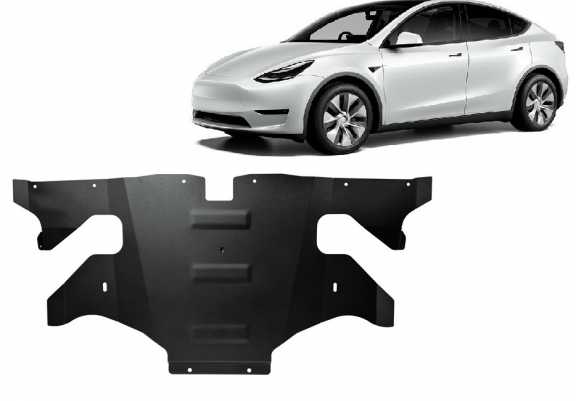 Rear electric motor guard for Tesla Model Y AWD