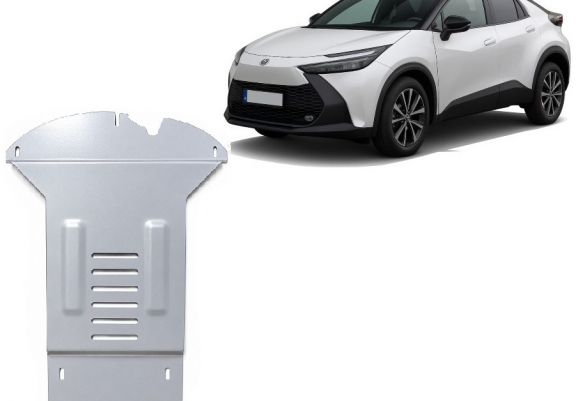Aluminum catalytic converter guard/cat lock for Toyota C-HR