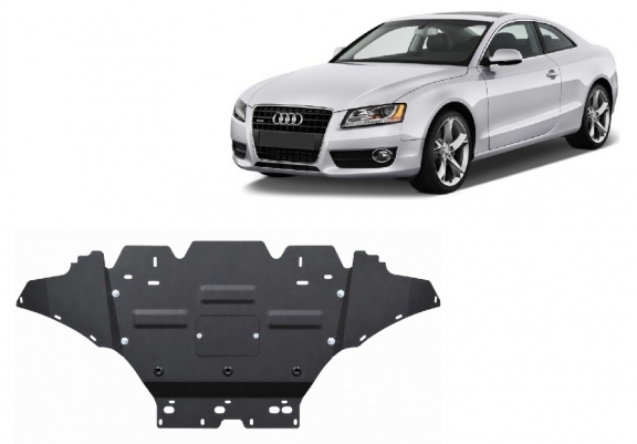 Steel sump guard for Audi A5, petrol