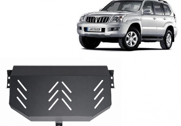 Steel fuel tank guard  for Toyota Land Cruiser J120 - only for 3 doors model 