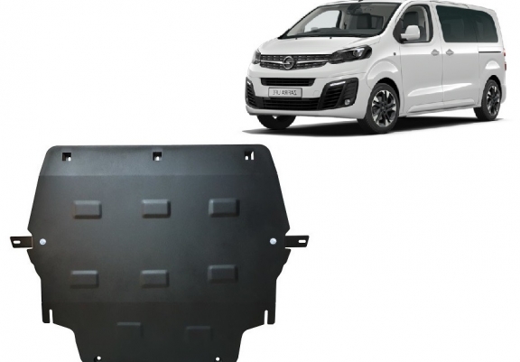 Steel sump guard for Vauxhall Zafira Life