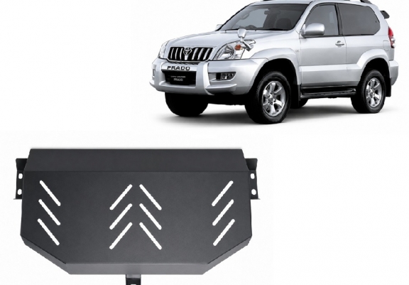 Steel fuel tank guard  for Toyota Land Cruiser J120 - only for 3 doors model 