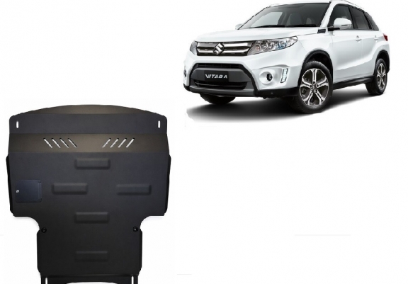 Steel sump guard for Suzuki Vitara