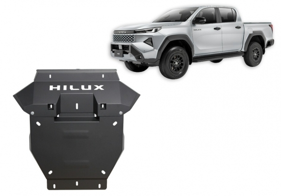Steel sump guard for Toyota Hilux