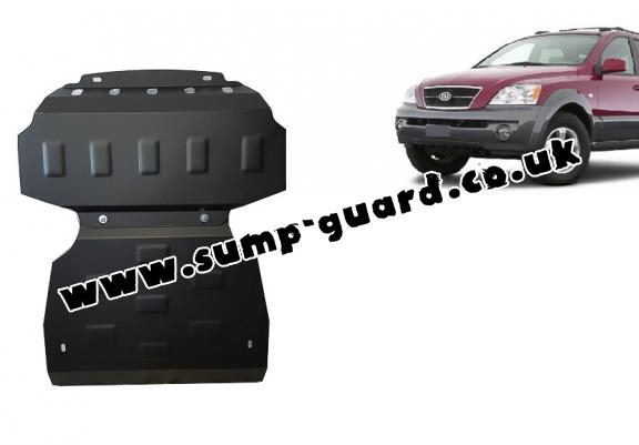 Steel sump guard for the protection of the engine and the radiator for Kia Sorento