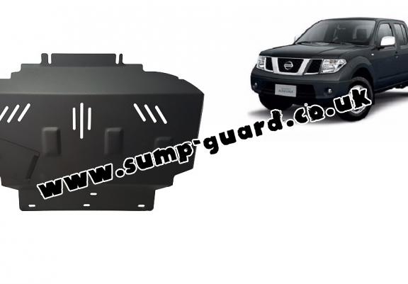 Steel sump guard for Nissan Navara