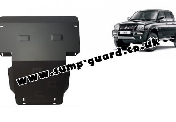 Steel sump guard for Mitsubishi L200