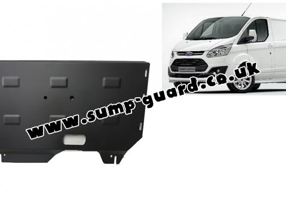 Steel sump guard for the protection of the engine and the gearbox for Ford Transit Custom