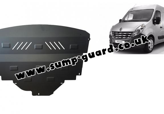 Steel sump guard for Renault Master 3