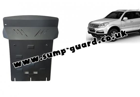 Steel sump guard for SsangYong Rexton 2