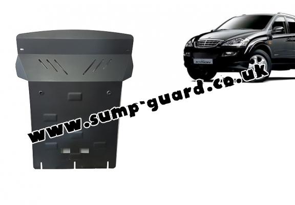 Steel sump guard for SsangYong Kyron