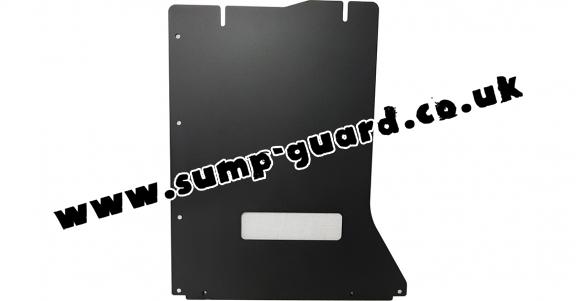 Steel gearbox guard for BMW X6