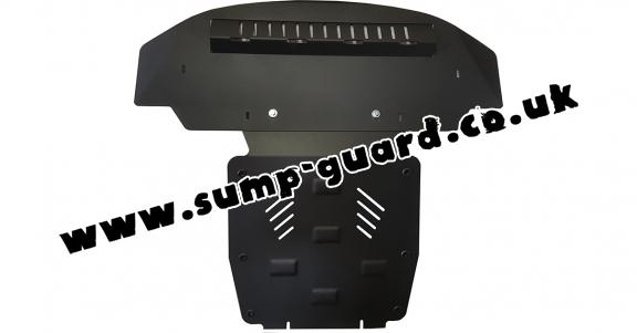 Steel sump guard for Audi Q7