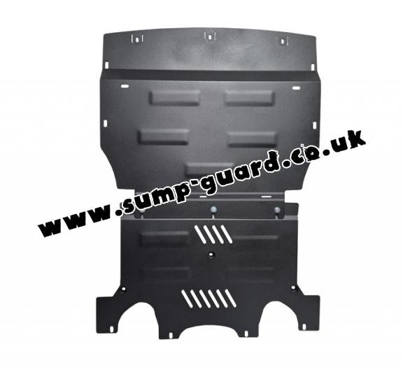 Steel sump guard for Porsche Macan