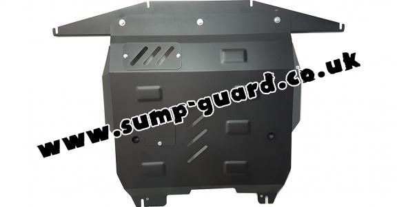 Steel sump guard for Fiat Panda