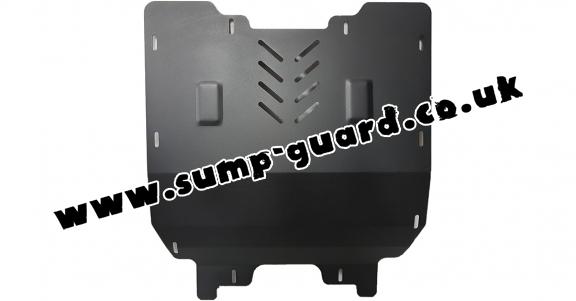 Steel sump guard for the protection of the engine and the gearbox for Lancia Delta 3