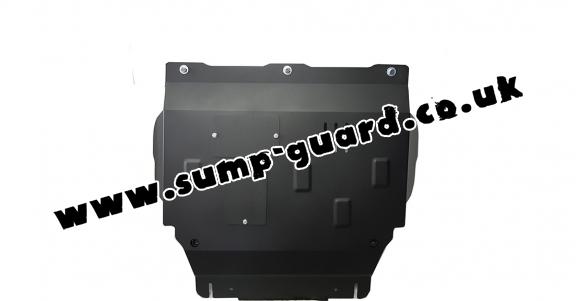 Steel sump guard for the protection of the engine and the gearbox for Mazda 2