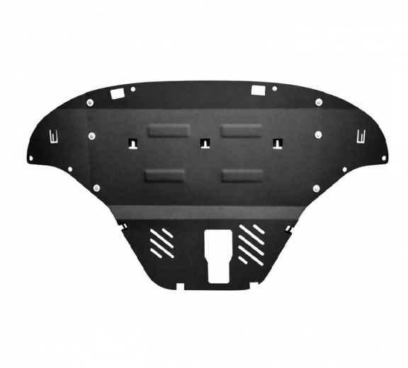 Steel sump guard for Hyundai Santa Fe