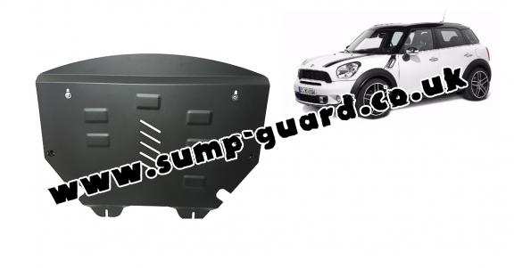 Steel sump guard for Mini Countryman