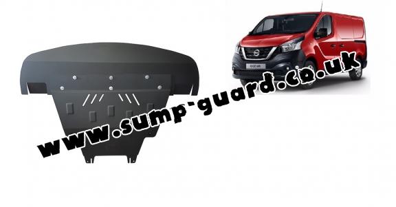 Steel sump guard for Nissan NV300