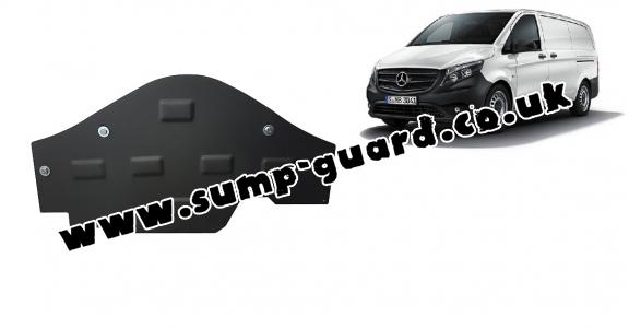 Steel sump guard for the protection of the Stop&Go system Mercedes Vito W447, 4x2, 1.6 D