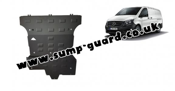 Steel sump guard for Mercedes Vito W447, 2.2 D, 4x4