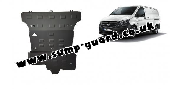 Steel sump guard for Mercedes Viano W447, 2.2 D, 4x4