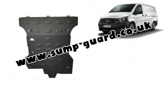 Steel sump guard for Mercedes V-Class W447, 2.2 D, 4x4