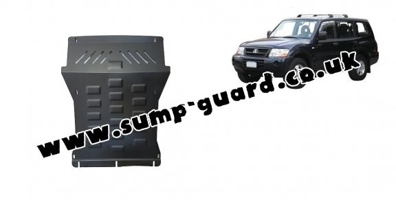 Steel sump guard for the protection of the engine and the radiator for Mitsubishi Shogun 3 (V60, V70) Vers. 2.0