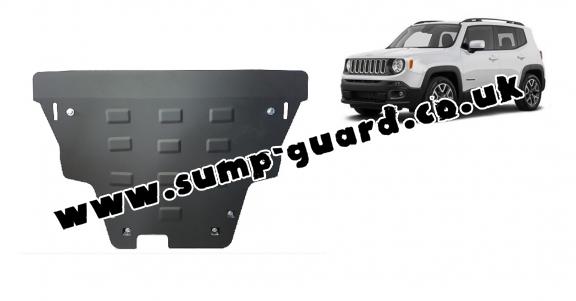 Steel sump guard for Jeep Renegade