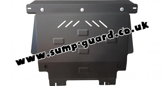 Steel sump guard for Mazda 2