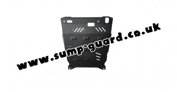 Steel sump guard for the protection of the engine and the gearbox for Mitsubishi Lancer