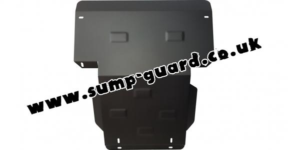 Steel sump guard for the protection of the engine and the radiator for Mitsubishi Shogun Sport 1