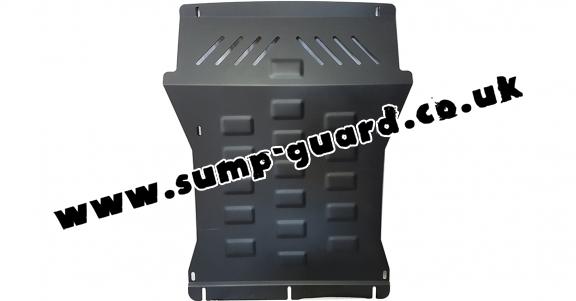 Steel sump guard for the protection of the engine and the radiator for Mitsubishi Shogun 3 (V60, V70) Vers. 2.0