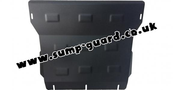 Steel sump guard for the protection of the engine and the radiator for Nissan Pick Up