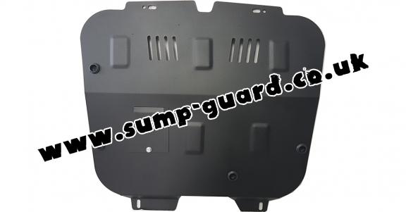 Steel sump guard for Vauxhall Meriva