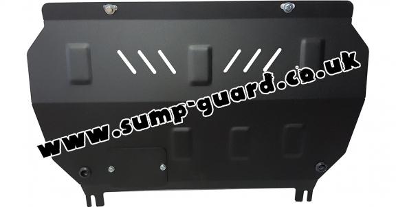 Steel sump guard for Vauxhall Corsa E