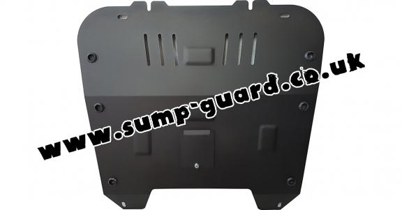 Steel sump guard for Vauxhall Vectra C