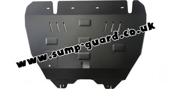 Steel sump guard for Peugeot 206