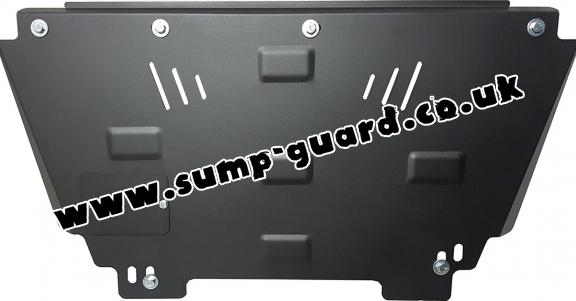 Steel sump guard for Peugeot 207