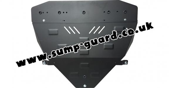 Steel sump guard for the protection of the engine and the gearbox for Peugeot 406