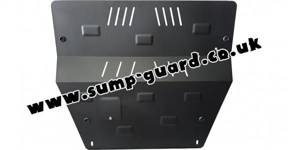 Steel sump guard for Peugeot 407