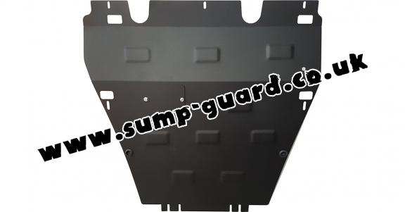 Steel sump guard for the protection of the engine and the gearbox for Renault Clio 3