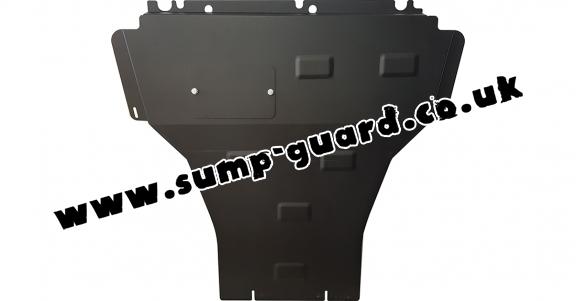 Steel sump guard for the protection of the engine and the gearbox for Renault Megane 3