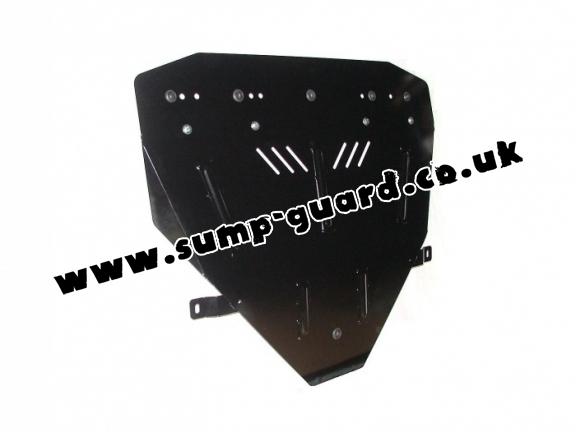 Steel sump guard for the protection of the engine and the gearbox for Peugeot 406